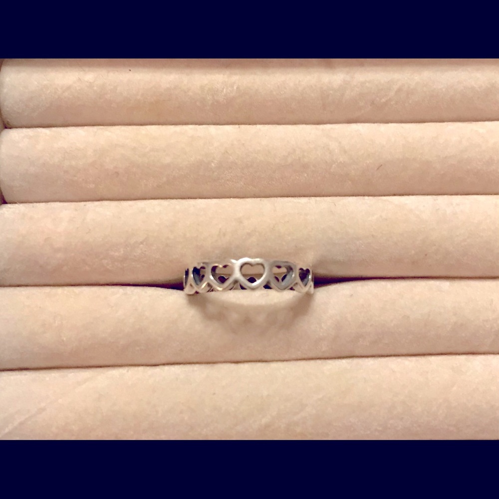 Sterling silver heart ring